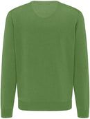 Plain V-Neck Jumper - Cactus