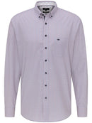 Button Down Shirt - Lava/ultramarine