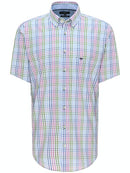 Check Shirt - Blue/mauve