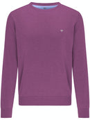 Plain Round Neck Jumper - Mauve