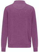 Plain Troyer Zip Jumper - Mauve