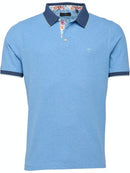 Contrast Collar Polo Shirt - Blue