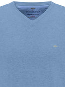 Plain V Neck Jumper - Soda