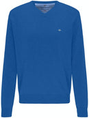 Plain V Neck Jumper - Aero