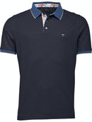 Contrast Collar Polo Shirt - Navy