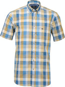 Short Sleeve Check Shirt - Diesel/mustard