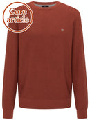 Plain Cotton Structure Crew Knit - Toscana