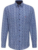Paisley Print Casual Fit Shirt - Blue Paisley