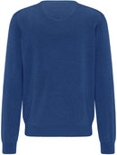 Plain Cotton V-Neck Knit - Amarena
