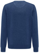 Plain Cotton Crew Neck Knit - Ink