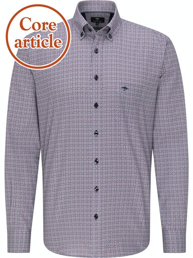 Casual Fit Shirt - Amarena/ink