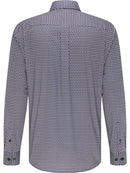 Casual Fit Shirt - Merlot/blue Print
