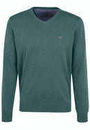 V-Neck Jumper - Pine
