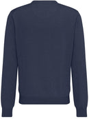 Plain Cotton V-Neck Knit - Night