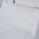 White Collection Florence Duvet Cover Set - White