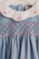 Florence Romper - Blue Chambray