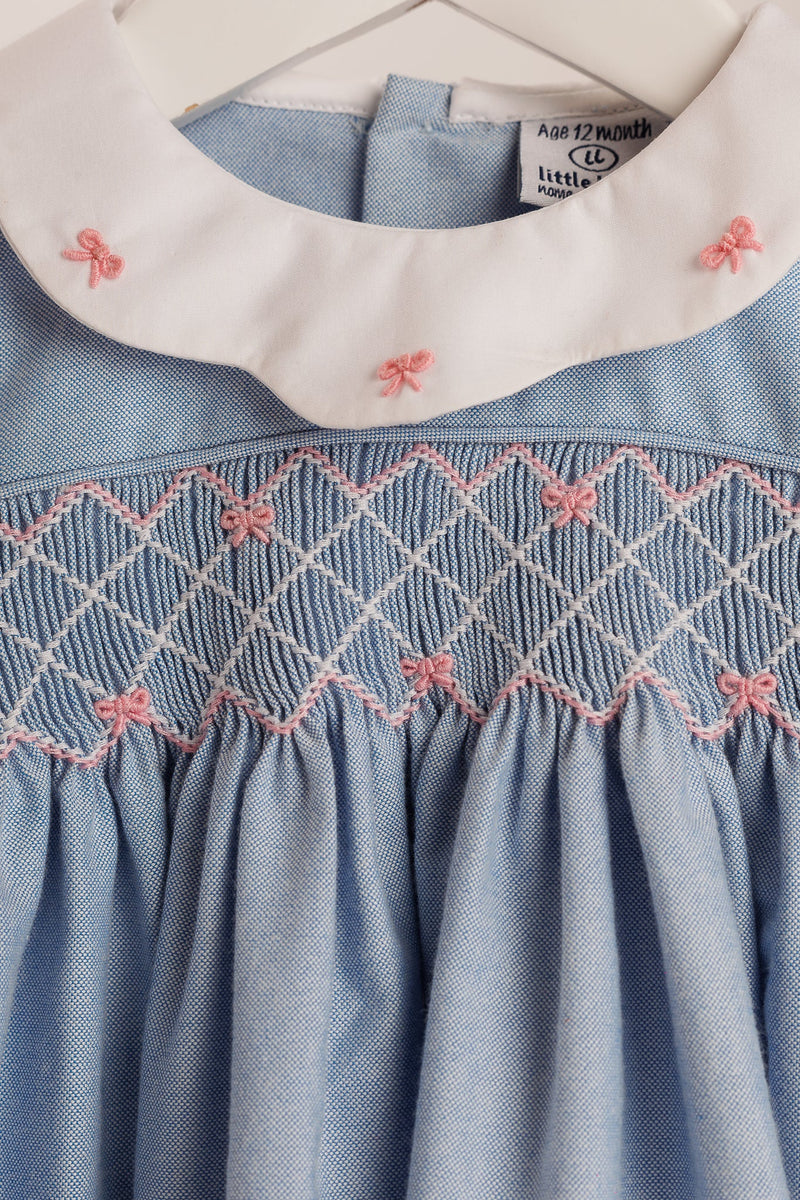 Florence Romper - Blue Chambray