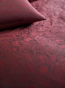 Florian Duvet Cover Set - Claret