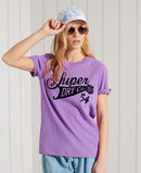 Collegiate Cali State Tee - Fluro Purple