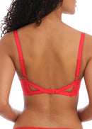 Signature Underwire Plunge Bra - Chili Red
