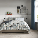 Freyja Duvet Cover Set - Steel