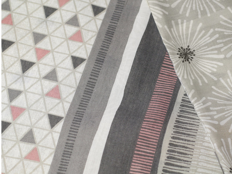 Retrace Stripe Blush Duvet Cover Set Single