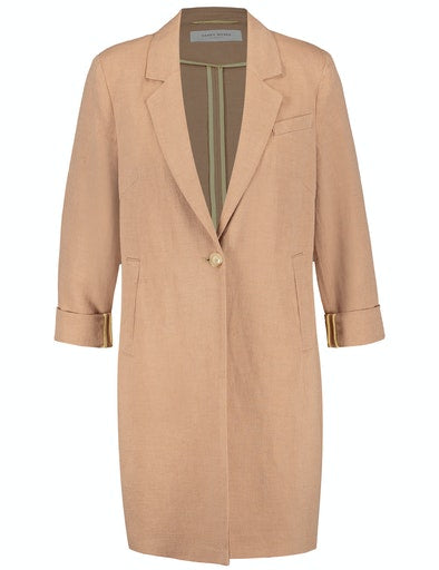 Desert Sun Long Blazer - Cappuccino