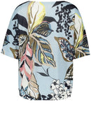 Summer Splash Short Sleeve Pullover - Aqua