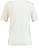 Inspiring Blooming Blush Short Sleeve T-Shirt - Ecru