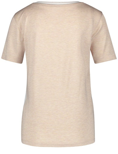 Inspiring Blooming Blush Short Sleeve T-Shirt - Ecru