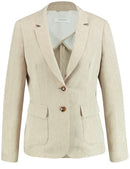 Desert Sun Linen Mix Blazer - Sand