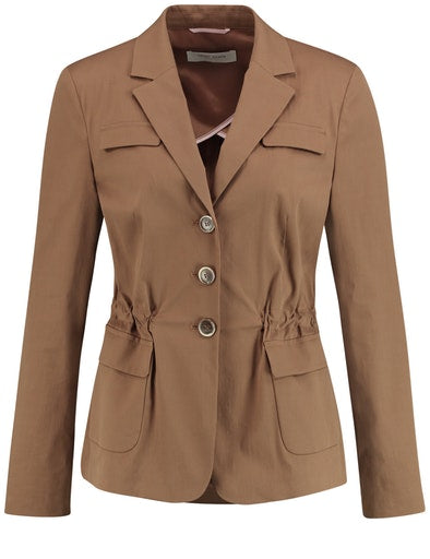 Inspiring Blooming Blush Blazer - Tobacco