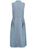 Casual Desert Sleeveless Dress - Denim