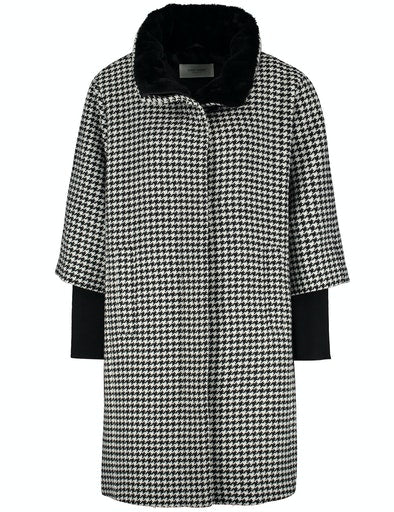 Inspiring Neotrad Wool Coat - Black Check