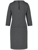 Inspiring Neo Tradition Dress - Black/ecru/white Patch