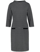 Inspiring Neo Tradition Dress - Black/ecru/white Patch