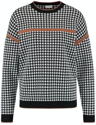 Inspiring Neo Tradition Pullover - Black/cream/hazelnut