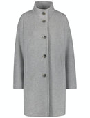 Wool Coat - Grey Figured