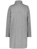 Wool Coat - Grey Figured