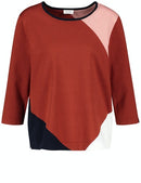 Inspiring Boheme Pullover - Sienna/rose/navy Patch