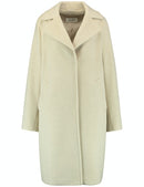 Hygge Wool Coat - Ecru/white Figured