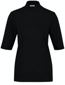 Plain Highneck Knit - Black