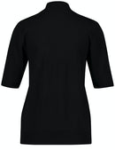 Plain Highneck Knit - Black