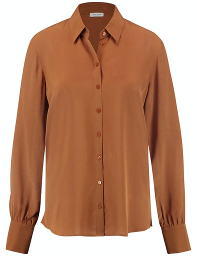 Inspiring Neotrad Pleat Back Shirt - Haselnut