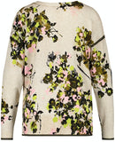 Inspiring Botanicals Pullover - Ecru/poison/rose
