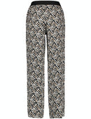 Inspiring African Spirit Print Trouser - Black Sahara Print
