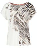 Inspiring African Spirit Print T-Shirt - Black Sahara Print