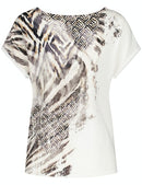 Inspiring African Spirit Print T-Shirt - Black Sahara Print