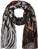 Copenhagen Camo Shawl - Brown/black