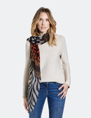 Copenhagen Camo Shawl - Brown/black